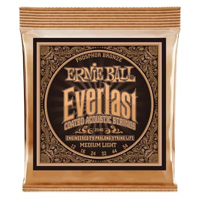 Ernie Ball 2546 Everlast Coated Phosphor Bronze Medium Light 12-54 image 1