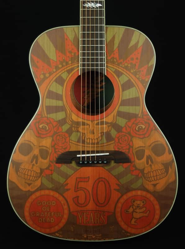 New! Alvarez Grateful Dead 50th Anniversary Montage Acoustic