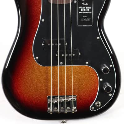 Fender Ltd Ed Player II Precision Bass Sparkle 3-Tone Sunburst Electric Bass Guitar image 1