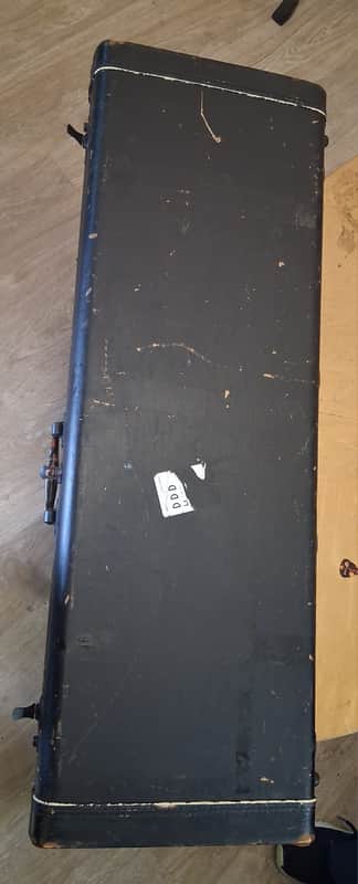 Fender Musicmaster Hardshell Case w/Red Plush Interior 1956 - Painted Black) image 1