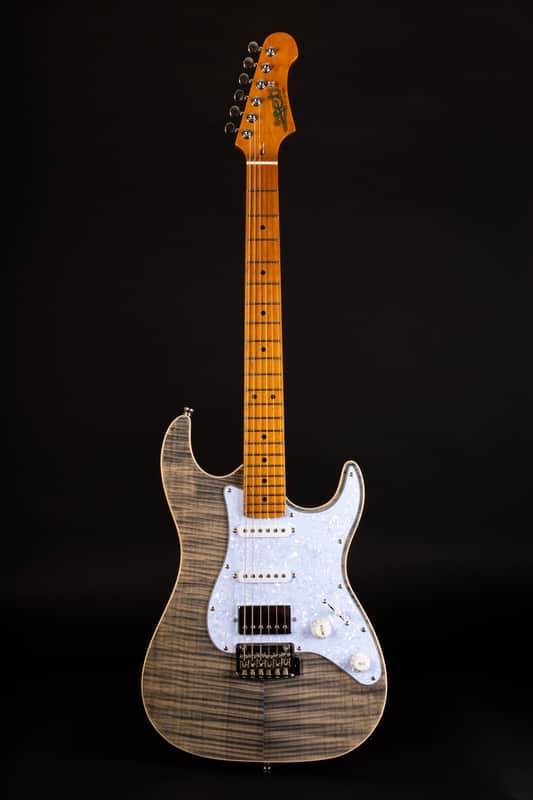 JET JS-450 TBK - Gloss Transparent Black with Flame Maple Top image 1