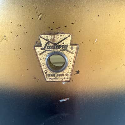 Ludwig Club Date 9x13" Rack Tom with Keystone Badge 1968 - 1969 - Black/Gold Duco Lacquer image 5
