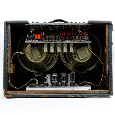 Vintage 60s Ampeg Jupiter II 720SN Twin Guitar Combo Amp - Vintage 60s Stereo Wonder-Amp image 6