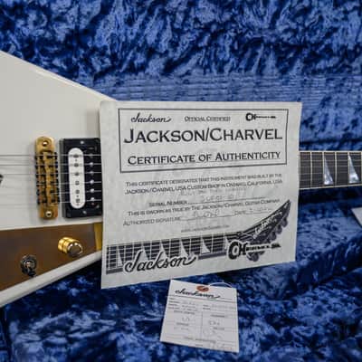 Jackson USA Custom Shop JCF01 Namm Commemorative Randy Rhoads Ivory 2002 w/OHSC image 12