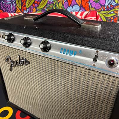Fender Champ 6-Watt 1x8" Guitar Combo 1974 with Fat Jimmy Speaker image 3