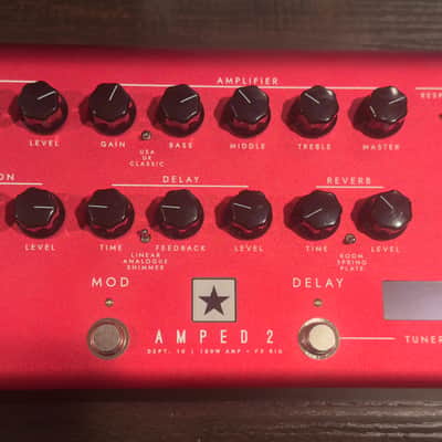 Blackstar AMPED 2 Dept. 10 100-Watt Guitar Amp Pedal 2023 - Present - Red image 1