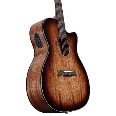 Alvarez Guitars AF66CE Artist Series OM/Folk Acoustic-Electric Guitar w/Cutaway  -Shadowburst image 9