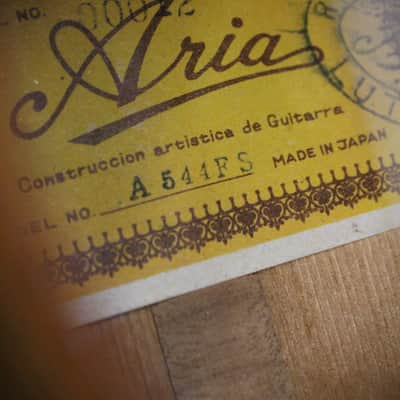 1968 Aria A544FS Flamenco – Friction Pegs image 8