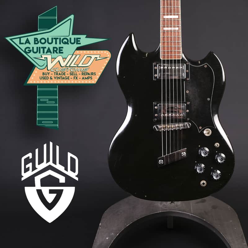 Guild S-100 1976 - Black - Excellent