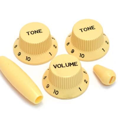 PK-0178-028 Cream Knob Set For Fender Strat/Stratocaster Guitar