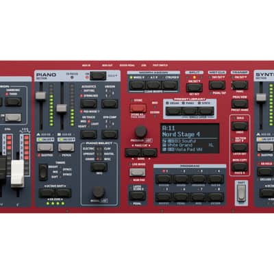 Nord Stage 4 Compact 73-key Semi-Weighted Waterfall Triple Sensor Keybed Aftertouch Physical Drawbars image 4