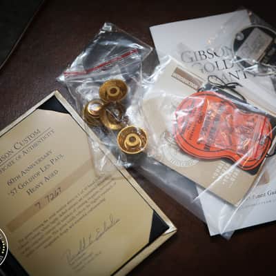 Gibson Les Paul 57' Custom Shop 60th Anniversary Heavy Aged Limited Edition Goldtop image 20