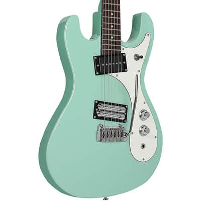 Danelectro 64XT-AQUA Reversed Double Cutaway Offset Horn Shape 6-String Electric Guitar image 4
