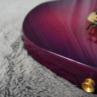 Tokai Floyd Rose - Purple Fade Sharkfin Guitar HSS L. White Pickups image 6