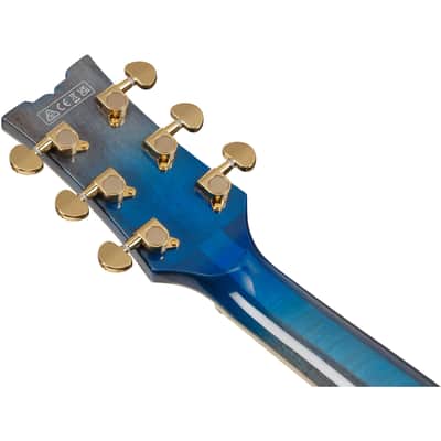 Ibanez AM93QA AM Artcore Expressionist Electric Guitar - Jet Blue Burst image 8