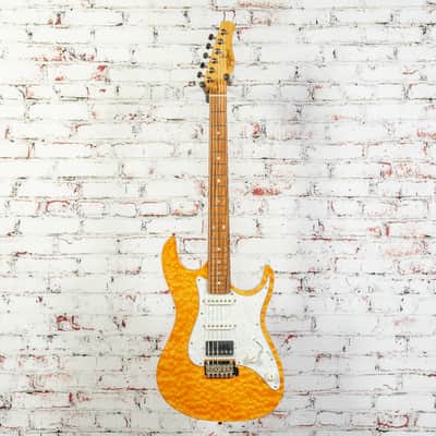 Tagima - Stella DW - Double-Cut HSS Electric Guitar - Amber Top - x0081 - USED image 2