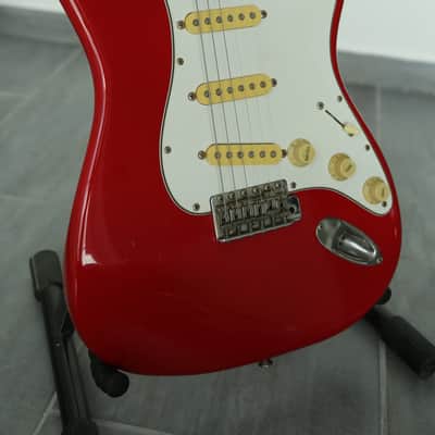 1984 Squier by Fender JV strat stratocaster MIJ Japan torino red image 5