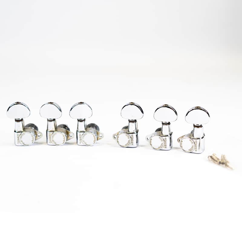 1960s Grover Patent Pending 3 x 3 Guitar Tuning Peg Chrome