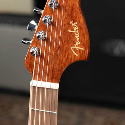 Fender California Standard Monterey E Acoustic/Electric Guitar - Natural Sapele image 7