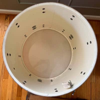 Exc Vintage Mid 60s Ludwig 20” Floor Tom in Green Sparkle image 8