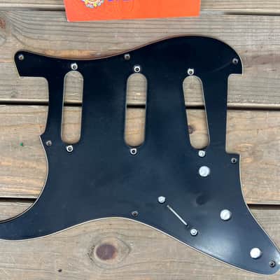 Real Life Relics Left Hand Black Fender® Stratocaster® Pickguard 3 Ply 11 Hole SSS    (PGAQ4) image 2