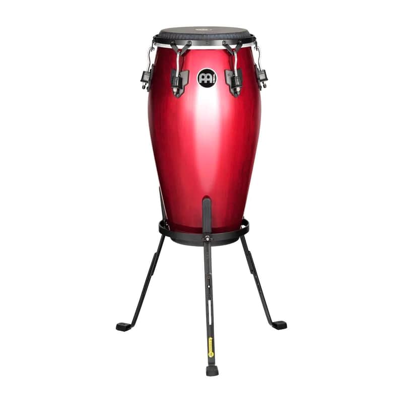 Meinl Percussion MTCR1134WR Marathon Traditional Series 11 3/4" Conga w/Steely II Conga Stand, Wine Red image 1