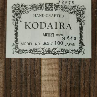 Kodaira AST 100 640 mm Handmade Classical Guitar, Solid Spruce, IRW Japan 2000s (RARE!) image 14