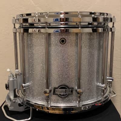 ~WOW!~ Mapex Quantum Mark II Classic 12x14 Marching Snare Drum in Silver Diamond Dazzle (Rm 4) image 4