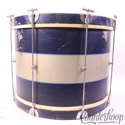 Rogers Cleveland 20x14" Bass Drum Blue Duco Classmate Model Vintage 60s Marching image 5