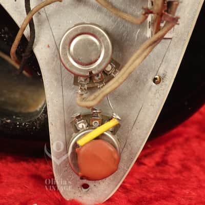 1960 Fender LEFT-HANDED Stratocaster factory assembled with '57 neck Custom Color BLACK with GOLD hardware!!! image 24