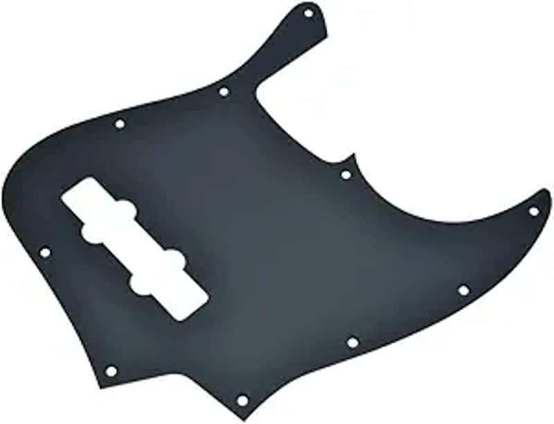 Matte Aluminium Jazz Bass Style Pickguard Metal Anodized J Bass Pick Guard Scratch Plate for American/Mexican Jazz J Bass Matte Black image 1