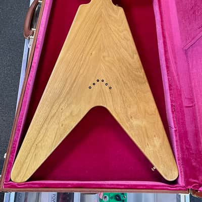 Gibson Custom 1958 Korina Flying V Reissue, VOS, Natural with Case 2023 image 17