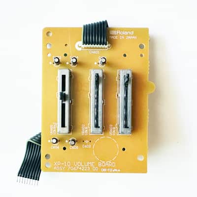 Roland XP-10 Synthesizer Volume Slider Board. Made in Japan. Works Great !