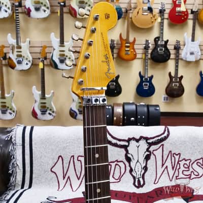 2026 Fender Custom Shop Black Lightning Stratocaster Floyd Rose HSS Rosewood Board Heavy Relic Candy Tangerine 8.05 lbs image 7