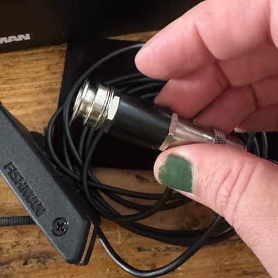 Fishman PRO-REP-103 Rare Earth Blend Acoustic Humbucker/Mic 2010s - Black image 3