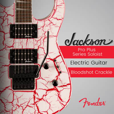 Jackson X Series Soloist SLX DX Crackle 6-String Right-Handed Electric Guitar with Basswood Body and Laurel Fingerboard (Bloodshot Crackle) image 2