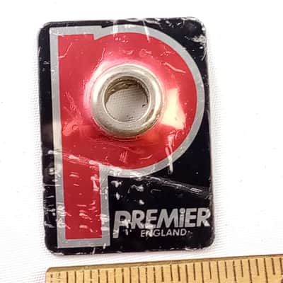Premier Pre-Serial England P Badge Bass/Snare/Tom Drum Vintage 80s UK Tag Parts image 1