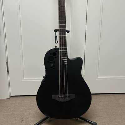 Ovation B778TXB-5-G Pro Series Elite TX Mid-Depth Acoustic 4-String Bass w/Electronics - Satin Black Textured image 1