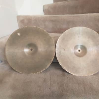 Zildjian Vintage Avedis lightweight 14 inch "A" hi hat cymbals, 808/813 grams excellent condition! image 7