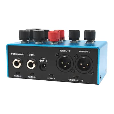 Mosky Bright Flame DI Box Effect Pedal Pre-amp Simulator Power Amp Simplifier Pedal Stereo Cab Simulator for Electric Guitar image 7