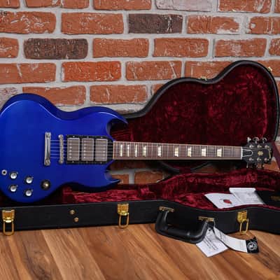 Gibson Custom Shop SG Standard Fat Neck 3-Pickup Electric Candy Blue 2020 w/OHSC image 2