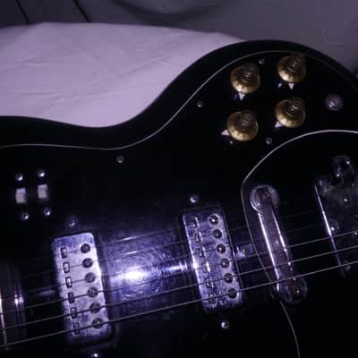 Vintage Black Lyle SG style electric guitar image 4