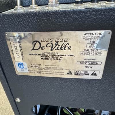 Fender Hot Rod DeVille 3-Channel 60-Watt 410 4x10" Tube Guitar Combo Amplifier - Local Pickup Only image 4