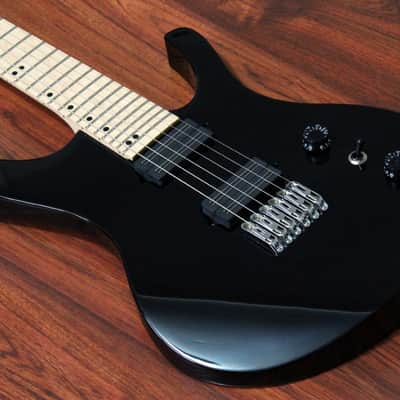 Halo Custom Guitars Octavia 6 String Wide Neck Bare Knuckle Black Hawks Hipshot Fixed Bridge image 1