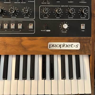 Sequential Prophet-5 61-Key 5-Voice Polyphonic Synthesizer 2020 - Present - Black with Wood Sides image 1