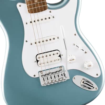 Squier Affinity Series Stratocaster Junior HSS - Laurel Fingerboard - White Pickguard - Ice Blue Metallic image 4