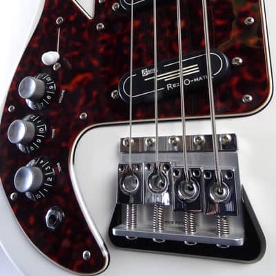 Burns Shadow Bass 1964 (Left-Handed) 2002 White (Custom Order) image 3