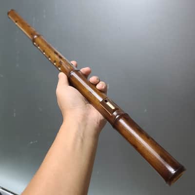 Handcrafted H’mong Bamboo Flute – Vietnamese Bawu Flute – Key C/D | Pro Sound, Vietnamese Artisan Quality, Smoked Bamboo - 8 Holes image 2