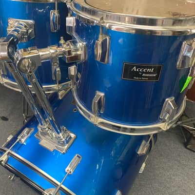 Ludwig Accent / Tama 5pc. Kit w/Hardware, Cymbals - Blue image 3