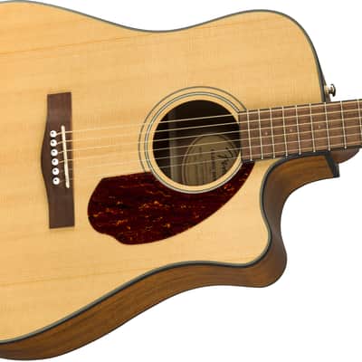 Fender CD-140SCE Dreadnought Acoustic Electric Guitar, Natural with case image 3